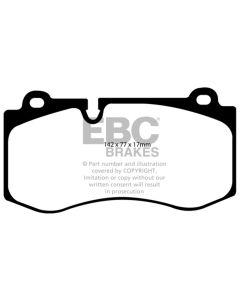 EBC 07-08 Mercedes-Benz CL550 5.5 Yellowstuff Front Brake Pads - DP41943R