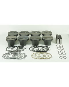 Mahle MS Piston Set SBC 358ci 4.03in Bore 3.500in Stroke 6.0in Rod .927in Pin -4cc 10.5 CR Set of 8 - 930202630