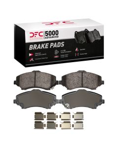 DFC 07-18 Chrysler Town & Country Front 5000 Advanced Ceramic Brake Pads and Hardware Kit - 1551-1273-01