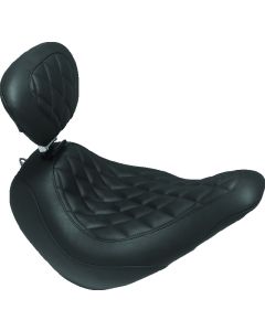 Mustang 97-21 Harley Touring Sissy Bar Pad (12 inch x 9 inch) - Black - 79071