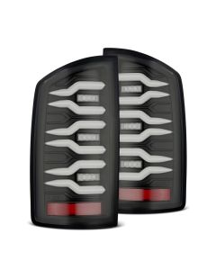 AlphaRex 02-06 Dodge Ram 1500/03-06 Dodge Ram 2500+3500 Luxx-Series LED Tail Lights (Pair) Black - 641010