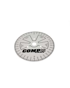 COMP Cams Degree Wheel, Billet Aluminum, 12-inch Diameter, 360-Degree Markings, Universal Fit - 4790CPG