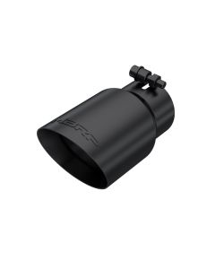 MBRP Black Coated 4" O.D. Dual Wall Angled, 3" Inlet, 8" Length Exhaust Tip - T5122BLK