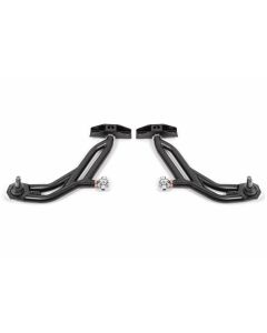 BMR 10-14 Ford Mustang Adj. Lower A-Arms w/ Delrin/Rod End / 19mm Tall Ball Joint - Black Hammertone - AA757H
