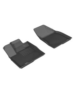 3D MAXpider 2014-2019 Toyota Highlander Kagu 1st Row Floormat - Black - L1TY16311509