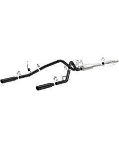 MagnaFlow SYS Cat-Back 3.5in Black Dual Split Rear Tips 10-13 Chevy Silverado / GMC Sierra 5.3L - 15362