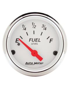 Autometer Arctic White 2 1/16in 240 ohm to 33 ohm Electric Fuel Level Gauge - 1317