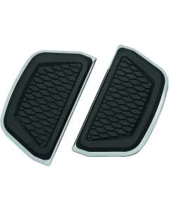 Chrome Passenger Board Inserts - Kuryakyn Hex 5902