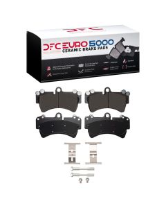 DFC 03-15 Audi Q7 Front Euro 5000 Ceramic Brake Pads and Hardware Kit - 1600-0977-01