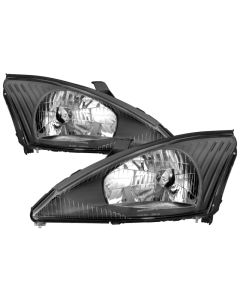 xTune Ford Focus 00-04 OEM Style Headlights - Black HD-JH-FFOC00-BK - 9037290
