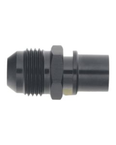 DeatschWerks 8AN Male Flare to Toyota Module Quick Connect - Anodized Matte Black - 6-02-0128-B