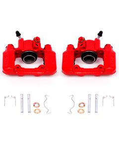 Power Stop 03-06 Pontiac Vibe Rear Red Calipers w/o Brackets - Pair - S2612