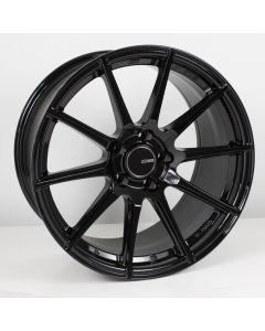 Enkei TS10 18x9.5 5x100 45mm Offset 72.6mm Bore Black Wheel - 499-895-8045BK