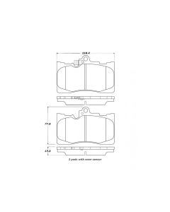 StopTech Lexus Front Brake Pads - Premium Performance