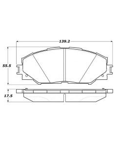 StopTech Street Brake Pads with Shims/Hardware Front- STOP-308.12100