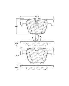 StopTech Rear Brake Pads for BMW - STOP-308.16100