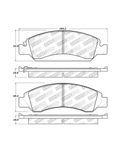StopTech Sport Brake Pads with Shims/Hardware Front- STOP-309.13630