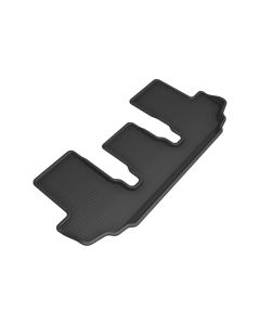 3D MAXpider 20-23 Toyota Highlander Kagu Black Floor Mat - Row 3 - L1TY27831509