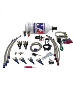 Nitrous Express 4 Cyl Piranha Nitrous Kit (For EFI Applications) w/2.5lb Bottle - 60010P