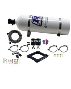 Nitrous Express 4500 Assassin Plate Stage 6 Nitrous Kit (50-300HP) w/15lb Bottle - 67070-15