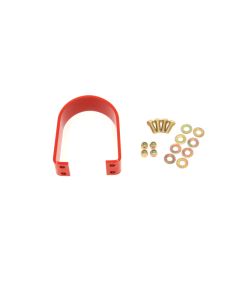 BMR 05-14 S197 Mustang BMR Rear Tunnel Brace Loop Upgrade - Red - DSL012R