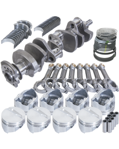 Eagle Chevy 350 1 Pc Rear Seal 4.03in Bore 3.75in Stroke + 0.030in Rotating Assembly Kit 5140 Steel - 13055L030