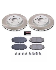 Power Stop 06-18 Toyota RAV4 Front Semi-Coated Rotor Kit - SC258