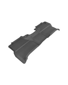 3D MAXpider 2005-2019 Nissan Frontier Crew Cab Kagu 2nd Row Floormats - Black - L1NS06121509