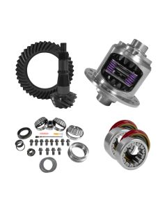 Yukon 9.5in GM 3.42 Rear Ring & Pinion Install Kit 33 Spline Positraction Axle Bearing and Seals - YGK2252