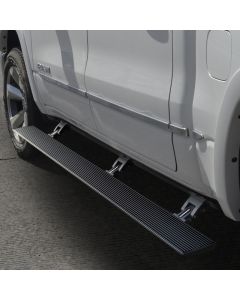 RealTruck 19-24 Ram 1500 Quad Cab 4dr VoltStep Electric Running Board Kit - Bedliner Coating - 20430680T