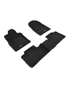 3D Maxpider 12-23 Dodge Durango 5-Seat Elegant Black R1 R2 (2 Posts On Front Passenger Floor) - L1DG01304709