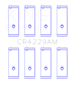 King Engine Bearings Toyota 2E (Size +0.25mm) Connecting Rod Bearing Set - CR4229AM0.25