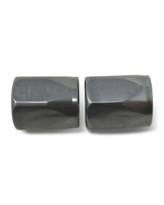 Russell Hose End Socket -8 AN Polished & Gray Anodized (2 Pack) - 615531