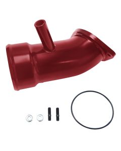 Wehrli 17-19 Chevrolet 6.6L L5P Duramax 3.5in Intake Horn w/PCV Port - WCFab Red - WCF100721-RED