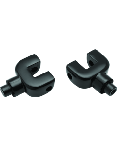 Indian Black Passenger Peg Adapter - Kuryakyn 8927