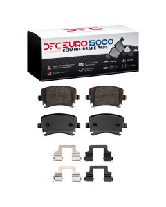 DFC 06-21 Audi TT Quattro Rear Euro 5000 Ceramic Brake Pads and Hardware Kit - 1600-1108-02