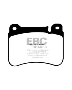 EBC 05-07 Mercedes-Benz C230 (W203) 2.5 Sport Sedan Yellowstuff Front Brake Pads - DP41590R