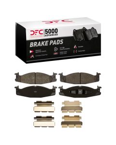 DFC 94-03 Ford E-150 Front 5000 Advanced Semi Metallic Brake Pads and Hardware Kit - 1551-0632-01