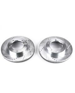 Power Stop 98-07 Lexus LX470 Front Evolution Drilled & Slotted Rotors - Pair - JBR735XPR