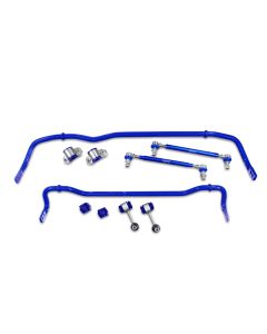 SuperPro 2015 Audi A3 TDI Prestige Front / Rear 24mm & 22mm Adjustable Sway Bar and End Link Kit - RCVAG033KIT