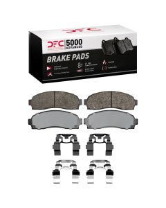 DFC 01-02 Ford Explorer Sport Front 5000 Advanced Semi Metallic Brake Pads and Hardware Kit - 1552-0833-02