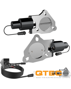 QTP 3in Bolt-On QTEC Dual Electric Cutout Valves - Pair - QTEC60