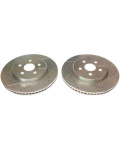 Power Stop 19-20 Toyota Corolla Front Evolution Drilled & Slotted Rotors - Pair - JBR1780XPR