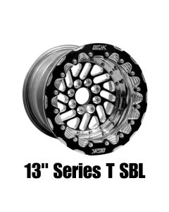 Belak 13x10 / 5in BS / 4x100 BP / High Pad / Series Twisted Wheel - Single Beadlock - 13104100ST5BS-SBL