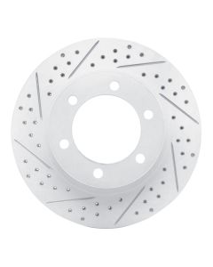 R1 95-04 Toyota 4Runner Front Left Drilled & Slotted Geo-Carbon Rotor - 830-76123L