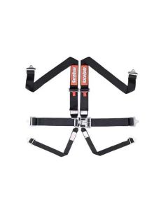 RaceQuip 6-Point Latch & Link Harness Set - Black- RACE-712002