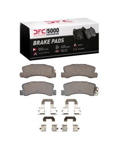 DFC 94-97 Toyota Celica Rear 5000 Advanced Ceramic Brake Pads and Hardware Kit - 1551-0325-04