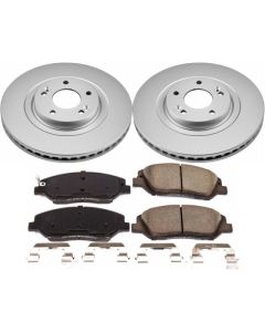 Power Stop 17-18 Hyundai Santa Fe Front Z17 Evolution Geomet Coated Brake Kit - CRK7513
