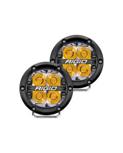 Rigid Industries x SHREDDY 360-Series 4in Lights w/Wt Bcklght (2) + 6 Covers (2 Pink/2 Teal/2 Blk)- RIGI-36117-SHREDDY