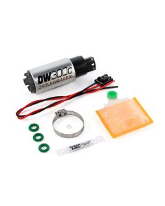 DeatschWerks 340lph DW300C Compact Fuel Pump w/ Ford Focus MK2 RS Set Up Kit (w/o Mounting Clips) - 9-307-1017